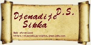 Đenadije Šipka vizit kartica
